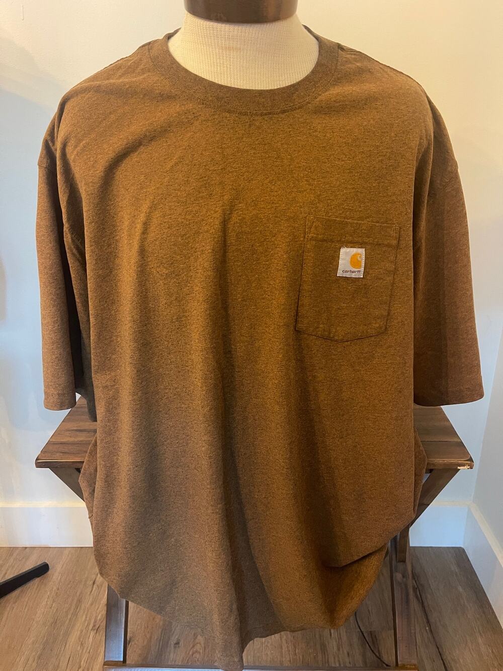Carhartt Loose Fit Men's Brown Short Sleeve Size 4XL